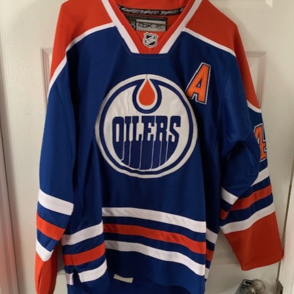 (NEW) OILERS # 44 SOURAY REEBOK JERSEY (XL)